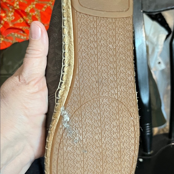 Michael Kors Dark Brown Espadrilles with Palm Design - Picture 7 of 10